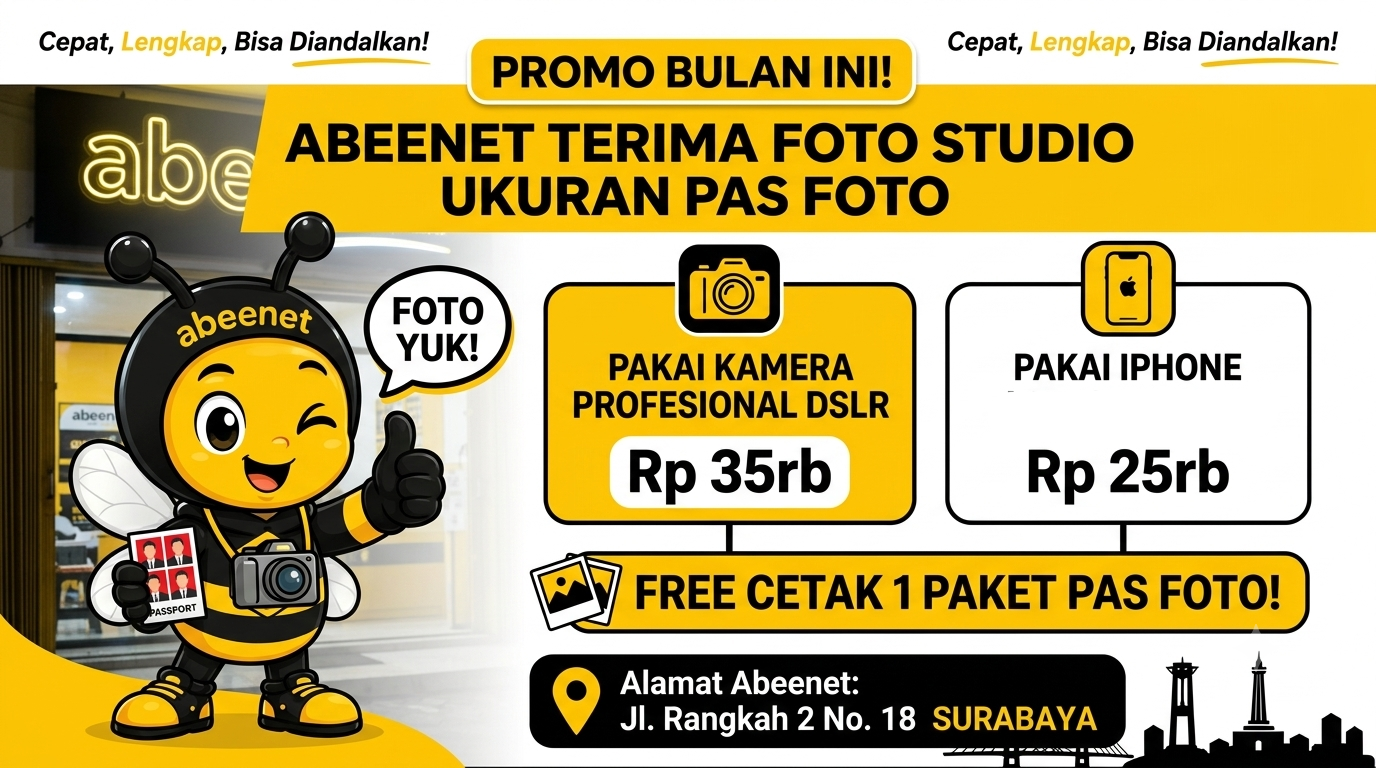 Promo Pas Foto Studio Abee Net Surabaya